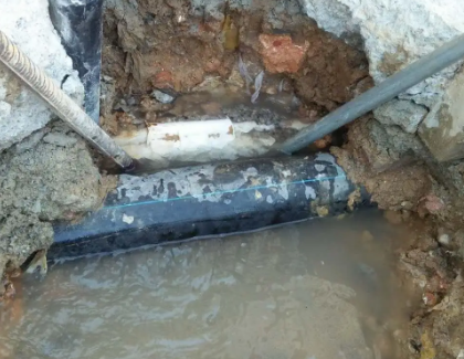 玉泉测漏水之水管漏水